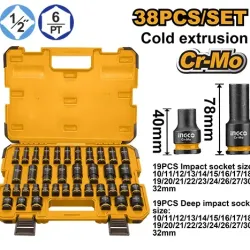 Set cap cheie tubulara Ingco HKISSD12388L flexmag.md