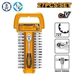Set cap cheie tubulara Ingco HKTS14271 flexmag.md