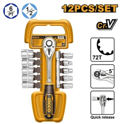 Set chei tubulare Ingco HKTS12122 flexmag.md