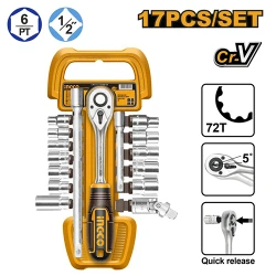 Набор торцевых ключей Ingco HKTS12171 flexmag.md