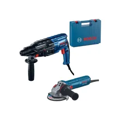 Set ciocan rotopercutor + polizor unghiular Bosch B0615990M8H flexmag.md