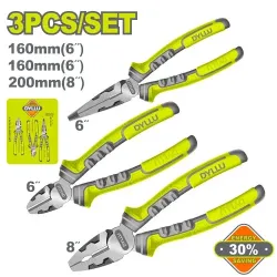 Комплект комбинированных плоскогубцев Dyllu DTPS0613 flexmag.md