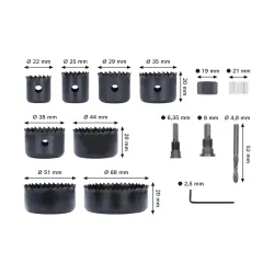 Набор коронок по дереву Bosch B2608594504 flexmag.md