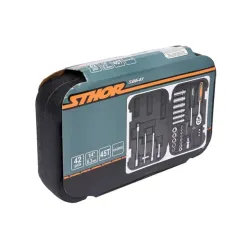 Set de chei tubulare cu clichet Sthor STH58641 flexmag.md