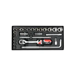 Набор торцевых ключей с трещоткой Yato YT12671 flexmag.md