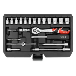 Set de chei tubulare cu clichet Yato YT14502 flexmag.md