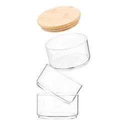 Set de containere Ardesto Midori AR1203CB, 3 buc, 400 ml, Transparent flexmag.md