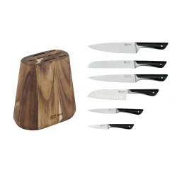 Set de Cutite Tefal K267S656, Negru - Inox flexmag.md