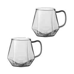 Set de pahare Ardesto AR2630GR, 300 ml, 2 buc, Transparent flexmag.md