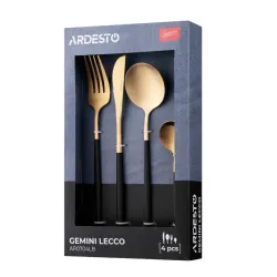 Set de tacamuri Ardesto AR0704LB Gemini Lecco Auriu flexmag.md