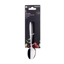 Set de tacamuri Ardesto AR0706ET Black Mars Ether Otel inoxidabil flexmag.md