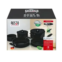Set de vase RESTO 95800 Save & Stock Negru flexmag.md