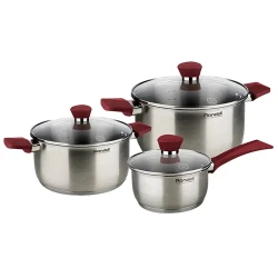Set de vase Rondell Strike, 20cm, Argintiu flexmag.md