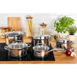 Set de vase Tefal G719SA55 Duetto+ Otel inoxidabil flexmag.md