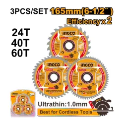 Set discuri pentru lemn Ingco TSB16503 flexmag.md
