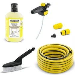 Set duza de spumare + detergent + perie + furtun Karcher 9.633-510.0 flexmag.md