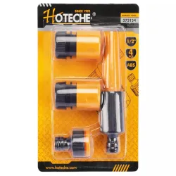 Set furtun de gradina + duze Hoteche 373154 flexmag.md