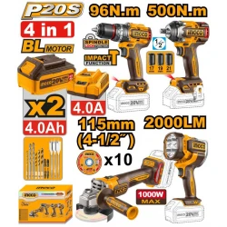 Set instrumente pe acumulator Ingco COSLI241292 flexmag.md