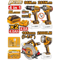 Set instrumente pe acumulator Ingco COSLI241297 flexmag.md
