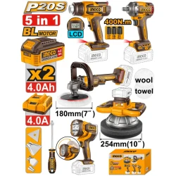 Set instrumente pe acumulator Ingco COSLI250592 flexmag.md