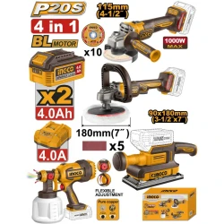 Set instrumente pe acumulator Ingco COSLI250696 flexmag.md