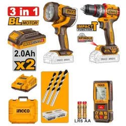 Set instrumente pe acumulator Ingco COSLI250885 flexmag.md