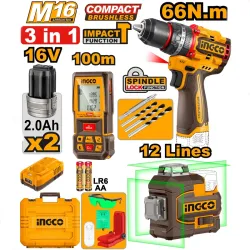 Набор инструментов с аккумулятором Ingco COSLI250995 flexmag.md