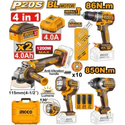 Set instrumente pe acumulator Ingco COSLI251192 flexmag.md