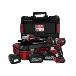 Набор аккумуляторных инструментов Kamoto 2+5 Build flexmag.md