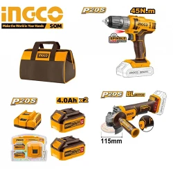Набор инструментов для сверления и полировки с аккумулятором Ingco CKLI20099 flexmag.md