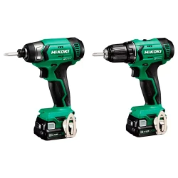 Set masina de gaurit si insurubat cu impact pe acumulator Hikoki KC12DAWAZ flexmag.md