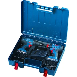Set masina de gaurit si insurubat pe acumulator cu impact Bosch (06019G5222) flexmag.md