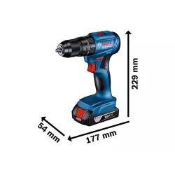 Набор аккумуляторного ударного шуруповерта Bosch GDR 18V-215 + GSB 185-LI flexmag.md