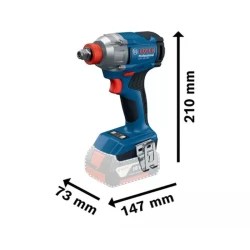 Set masina de gaurit si insurubat pe acumulator cu impact Bosch GDX 18V-285 + GSR 185-LI flexmag.md