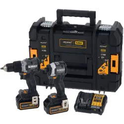 Set masina de gaurit si insurubat pe acumulator cu impact DeWALT DCK200MM2T-QW flexmag.md