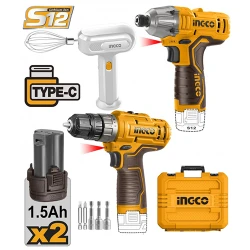 Набор аккумуляторного ударного шуруповерта Ingco COSLI240205 flexmag.md