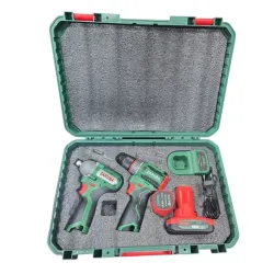 Set masina de gaurit si insurubat pe acumulator cu impact Zaruba ZB1031 flexmag.md