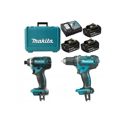 Set masina de gaurit si insurubat pe acumulator Makita DLX2127X1 flexmag.md