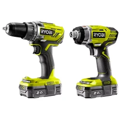 Set masina de gaurit si masina de insurubat cu acumulator Ryobi R18DDID-220S flexmag.md