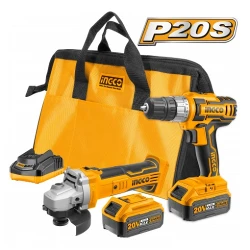Set masina de insurubat si polizor cu acumulator Ingco CKLI2009 flexmag.md