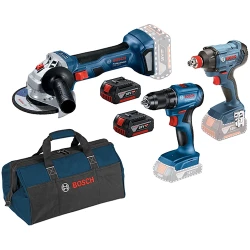 Set masina de insurubat si polizor pe acumulator Bosch (0615990N3P) flexmag.md