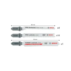 Набор полотен для лобзика Bosch B2607011947 flexmag.md