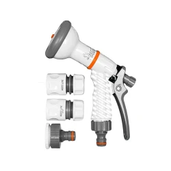 Set Pistol de stropit reglabil si conectoare Bradas WHITE LINE WL-EN1TSET flexmag.md