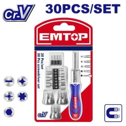 Set șurubelinițe Emtop EBST03006 flexmag.md