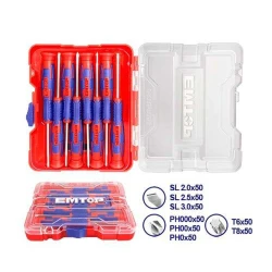 Set șurubelinițe Emtop ESSTP0802 flexmag.md