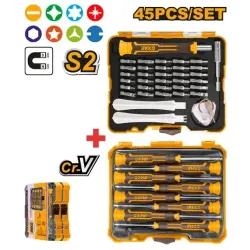 Set surubelnita cu biti Ingco HKSDB0458 flexmag.md