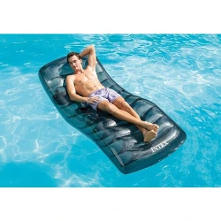 Шезлонг надувной для купания с подстаканником Intex 56875 flexmag.md