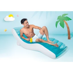 Sezlong gonflabil inot cu suport pentru pahar Intex Splash 56874 flexmag.md