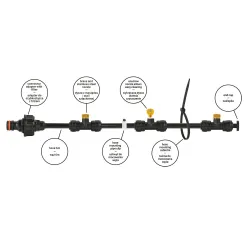 Sistem de ceata pentru gradina Bradas ECO-Z1008 flexmag.md