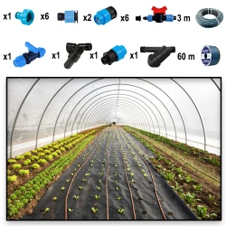 Sistem de irigare prin picurare Demetra pentru seră 10m- 3m- 2m flexmag.md